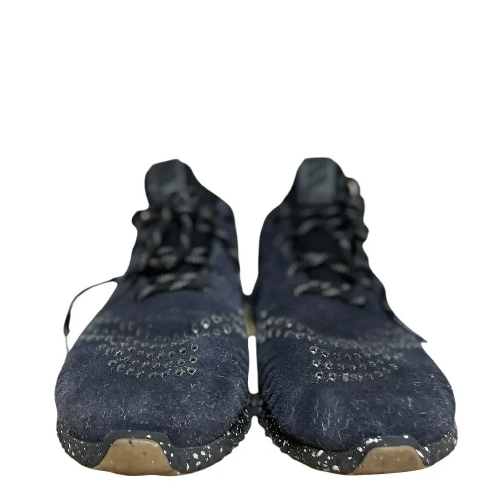 Adidas AlphaBounce Core Black Speckle Suede Athletic Sneakers Men's Sz 12